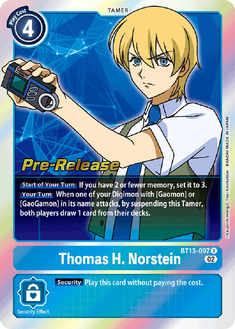 Thomas H. Norstein [BT13-097] [Versus Royal Knight Booster Pre-Release Cards] | Anubis Games and Hobby