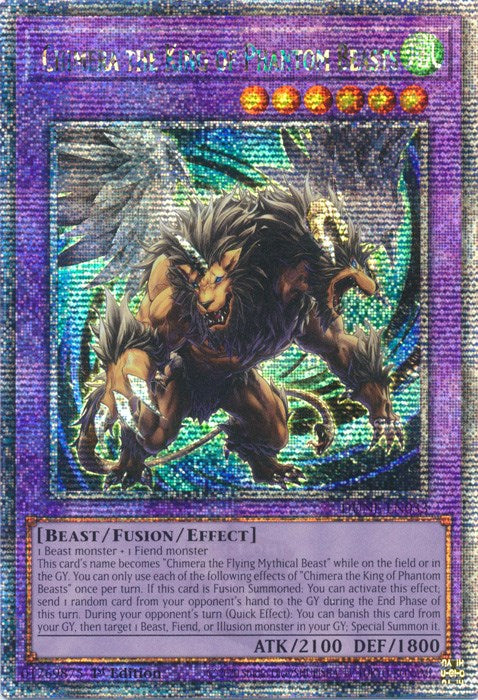 Chimera the King of Phantom Beasts [DUNE-EN033] Quarter Century Secret Rare | Anubis Games and Hobby