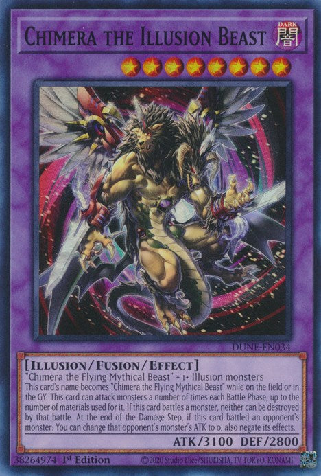 Chimera the Illusion Beast [DUNE-EN034] Super Rare | Anubis Games and Hobby
