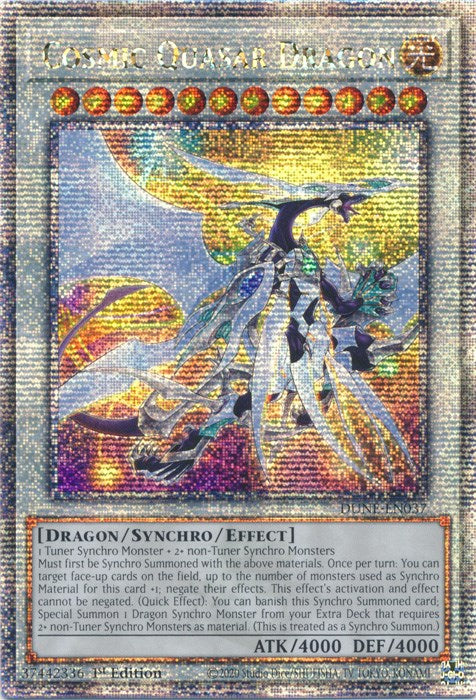 Cosmic Quasar Dragon [DUNE-EN037] Quarter Century Secret Rare | Anubis Games and Hobby