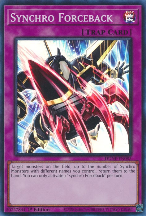 Synchro Forceback [DUNE-EN085] Super Rare | Anubis Games and Hobby