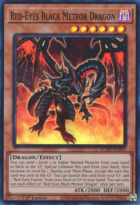 Red-Eyes Black Meteor Dragon [DUNE-EN095] Super Rare | Anubis Games and Hobby