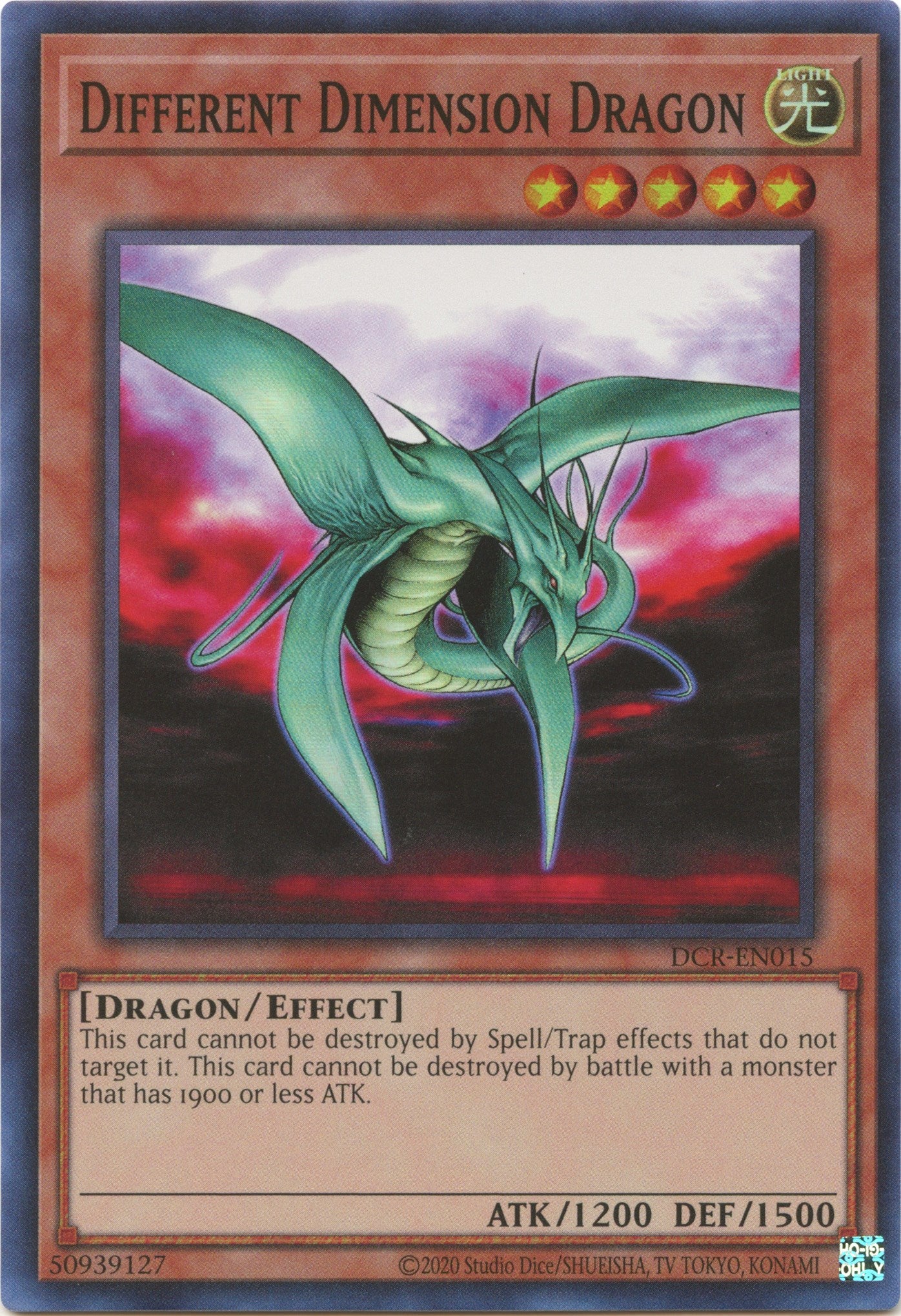 Different Dimension Dragon (25th Anniversary) [DCR-EN015] Super Rare | Anubis Games and Hobby