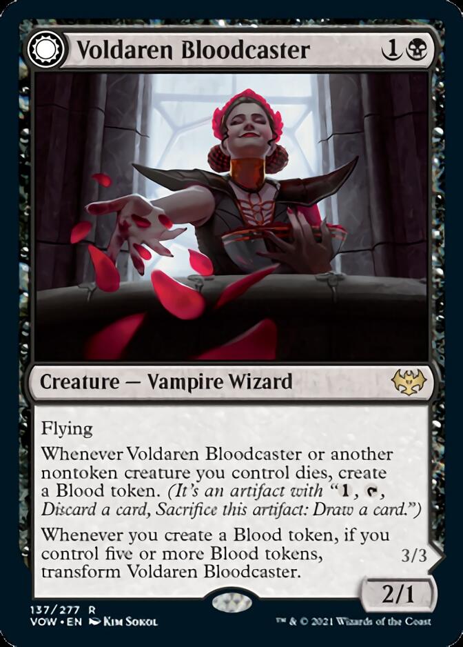 Voldaren Bloodcaster // Bloodbat Summoner [Innistrad: Crimson Vow] | Anubis Games and Hobby