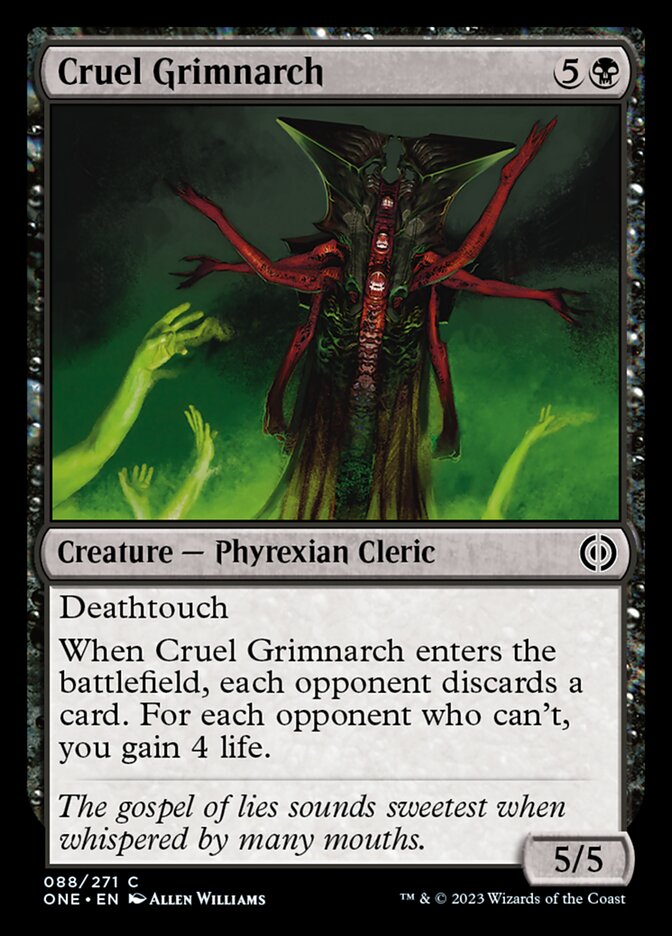 Cruel Grimnarch [Phyrexia: All Will Be One] | Anubis Games and Hobby