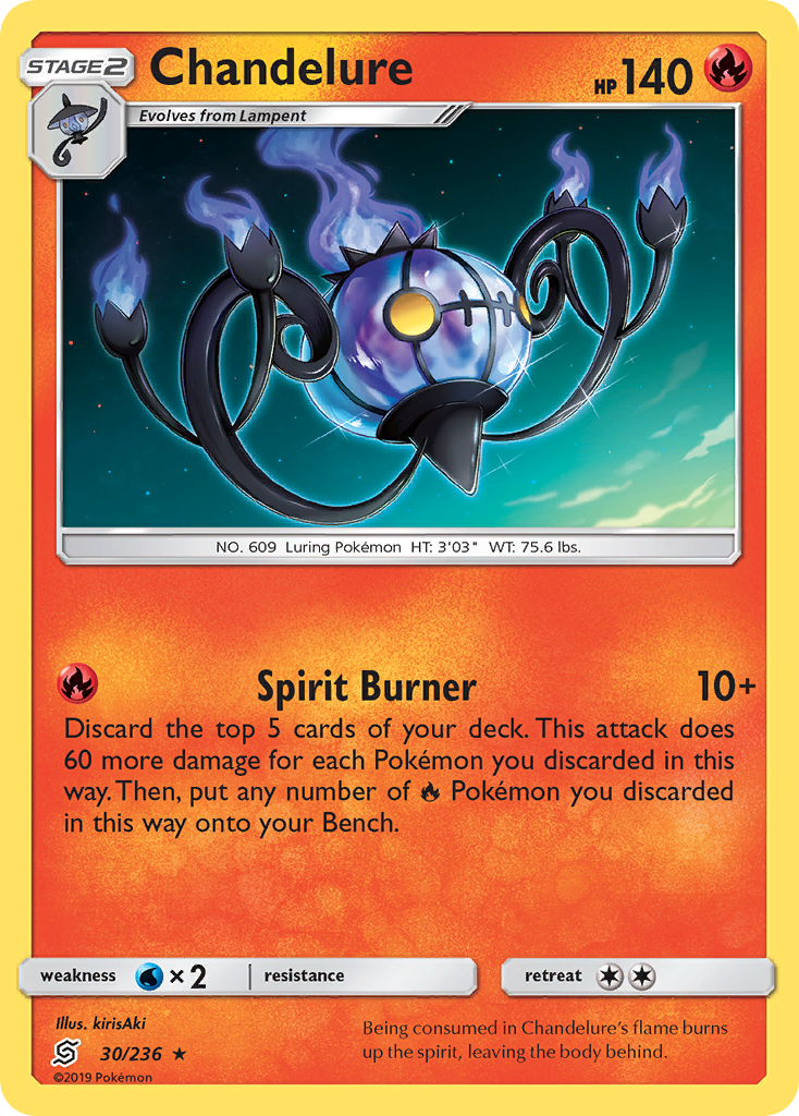 Chandelure (30/236) [Sun & Moon: Unified Minds] | Anubis Games and Hobby