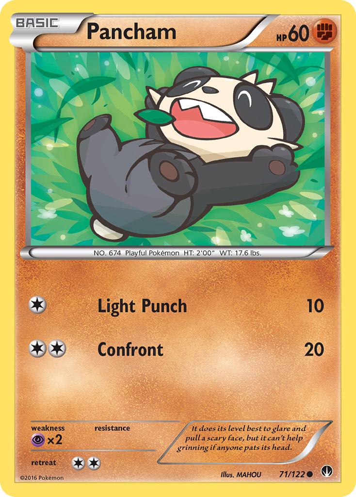 Pancham (71/122) [XY: BREAKpoint] | Anubis Games and Hobby