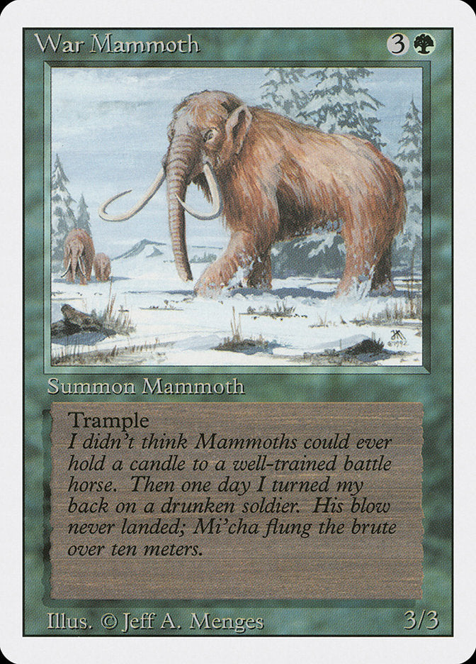 War Mammoth [Revised Edition] | Anubis Games and Hobby
