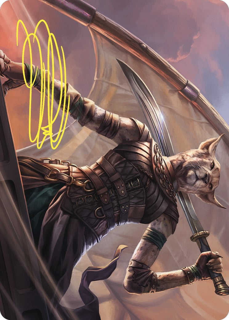 Mirri, Weatherlight Duelist Art Card (Gold-Stamped Signature) [Commander Masters Art Series] | Anubis Games and Hobby