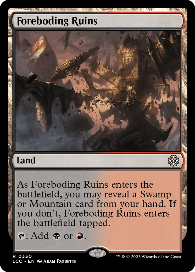 Foreboding Ruins [The Lost Caverns of Ixalan Commander] | Anubis Games and Hobby