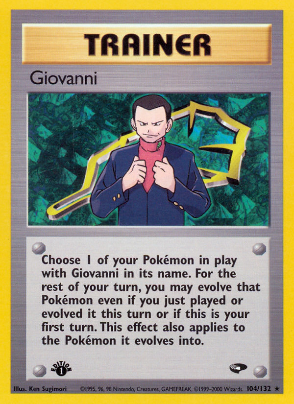 Giovanni (104/132) [Gym Challenge 1st Edition] | Anubis Games and Hobby