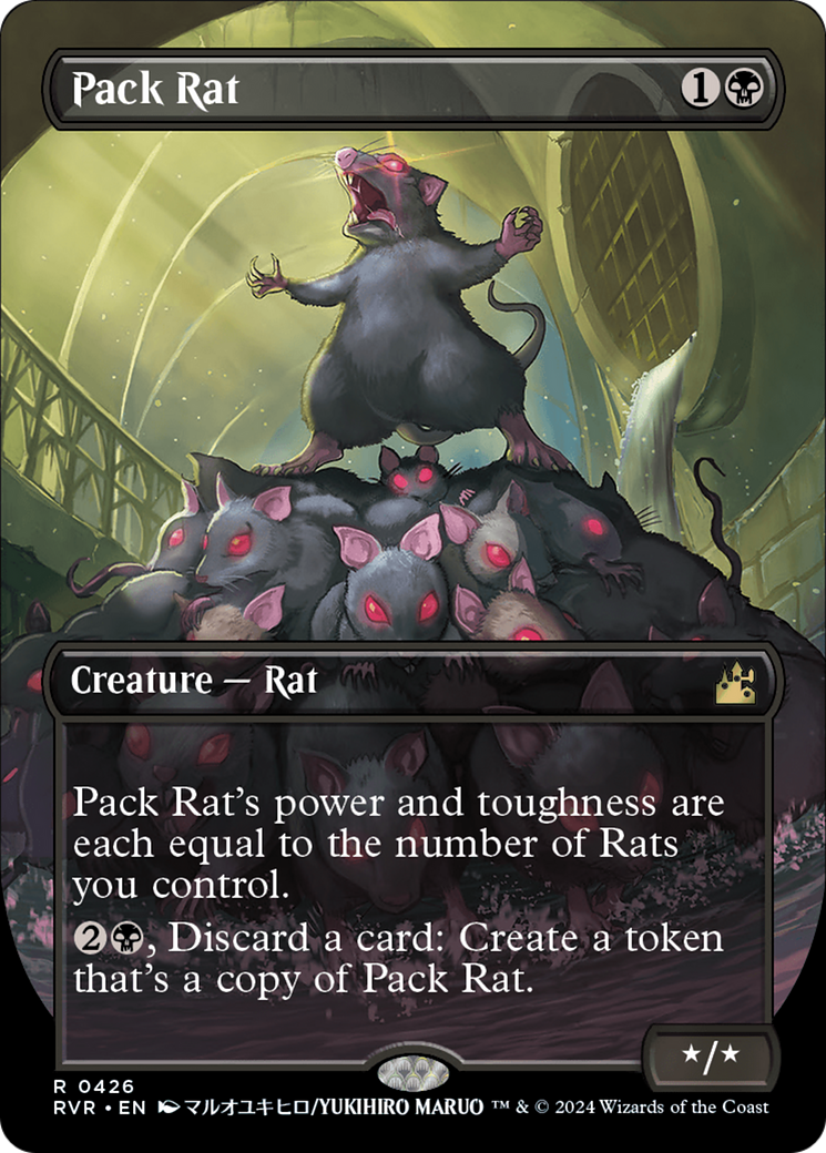 Pack Rat (Anime Borderless) [Ravnica Remastered] | Anubis Games and Hobby