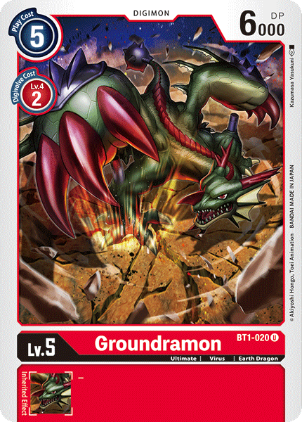 Groundramon [BT1-020] [Release Special Booster Ver.1.0] | Anubis Games and Hobby