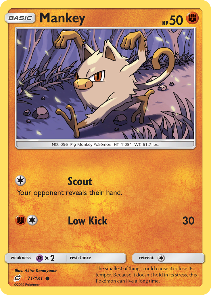 Mankey (71/181) [Sun & Moon: Team Up] | Anubis Games and Hobby