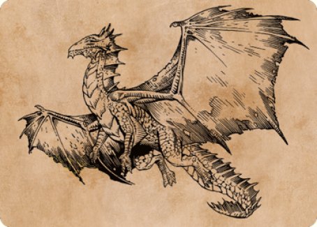 Ancient Bronze Dragon Art Card (58) [Commander Legends: Battle for Baldur's Gate Art Series] | Anubis Games and Hobby