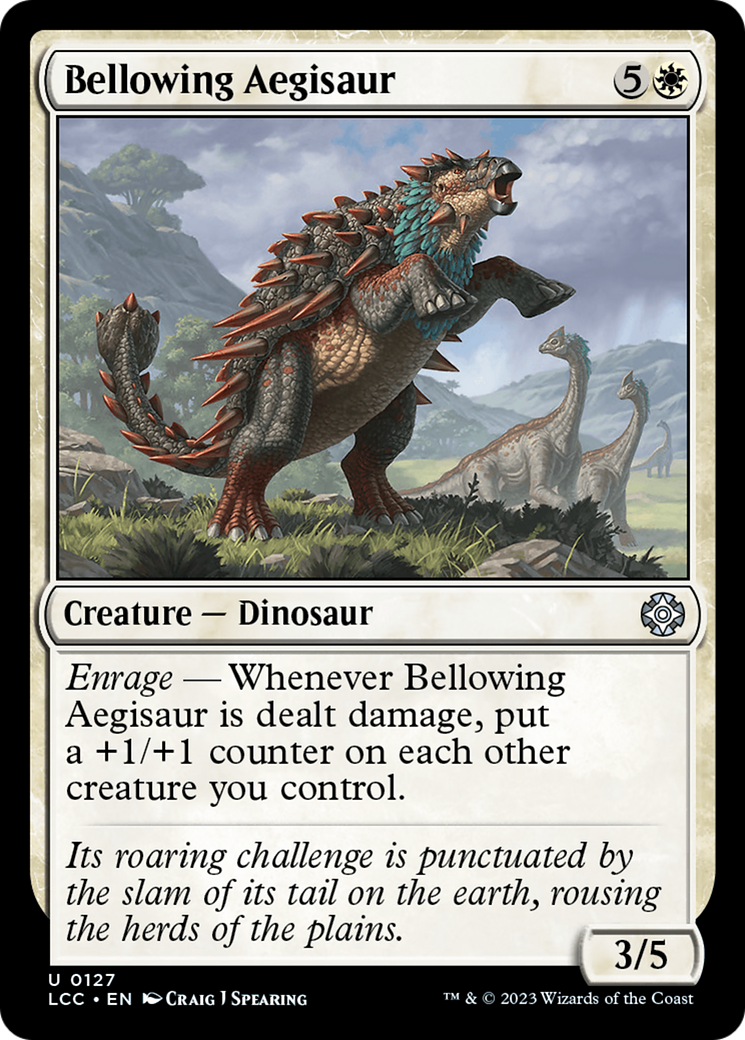 Bellowing Aegisaur [The Lost Caverns of Ixalan Commander] | Anubis Games and Hobby