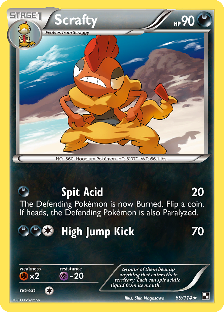 Scrafty (69/114) [Black & White: Base Set] | Anubis Games and Hobby