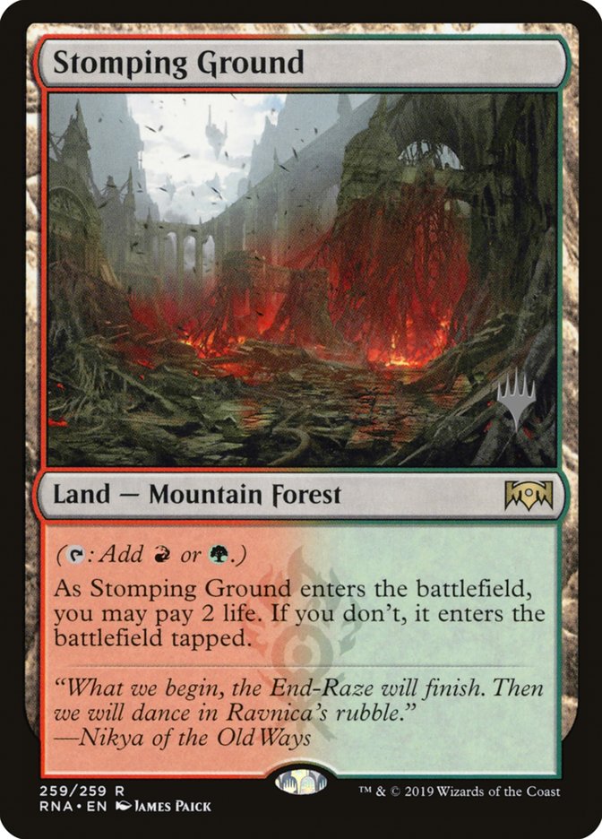 Stomping Ground (Promo Pack) [Ravnica Allegiance Promos] | Anubis Games and Hobby