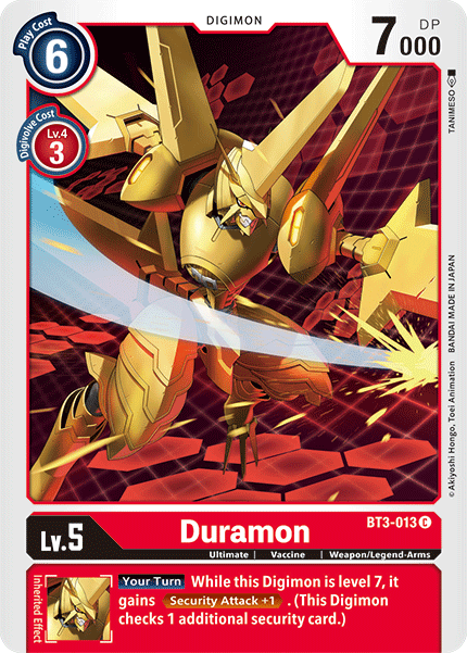 Duramon [BT3-013] [Release Special Booster Ver.1.5] | Anubis Games and Hobby