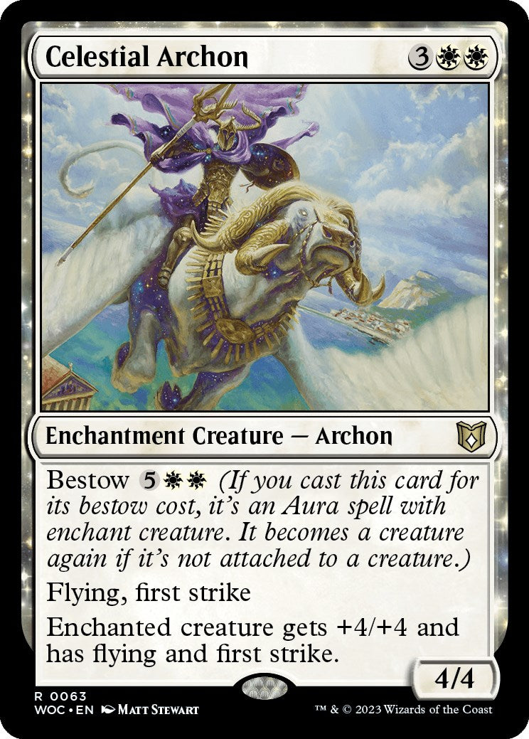 Celestial Archon [Wilds of Eldraine Commander] | Anubis Games and Hobby