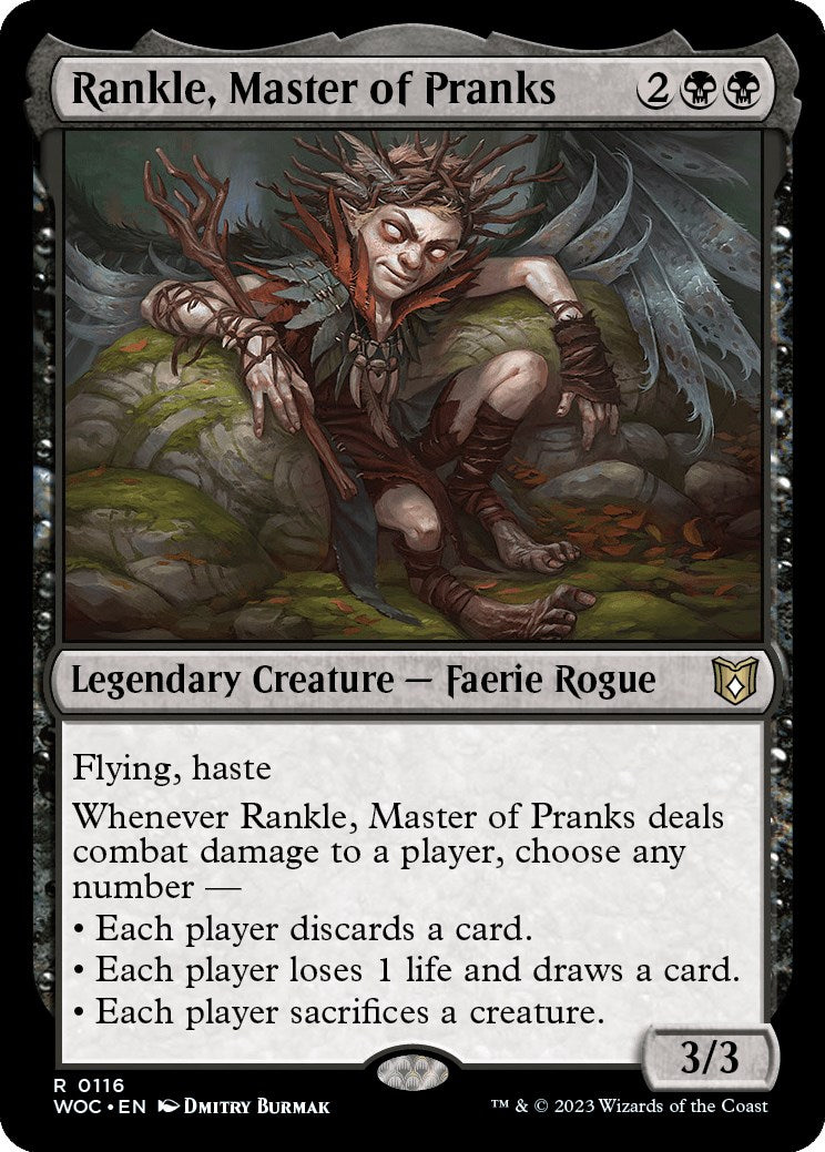 Rankle, Master of Pranks [Wilds of Eldraine Commander] | Anubis Games and Hobby