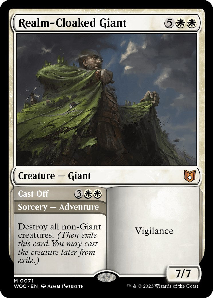 Realm-Cloaked Giant // Cast Off [Wilds of Eldraine Commander] | Anubis Games and Hobby