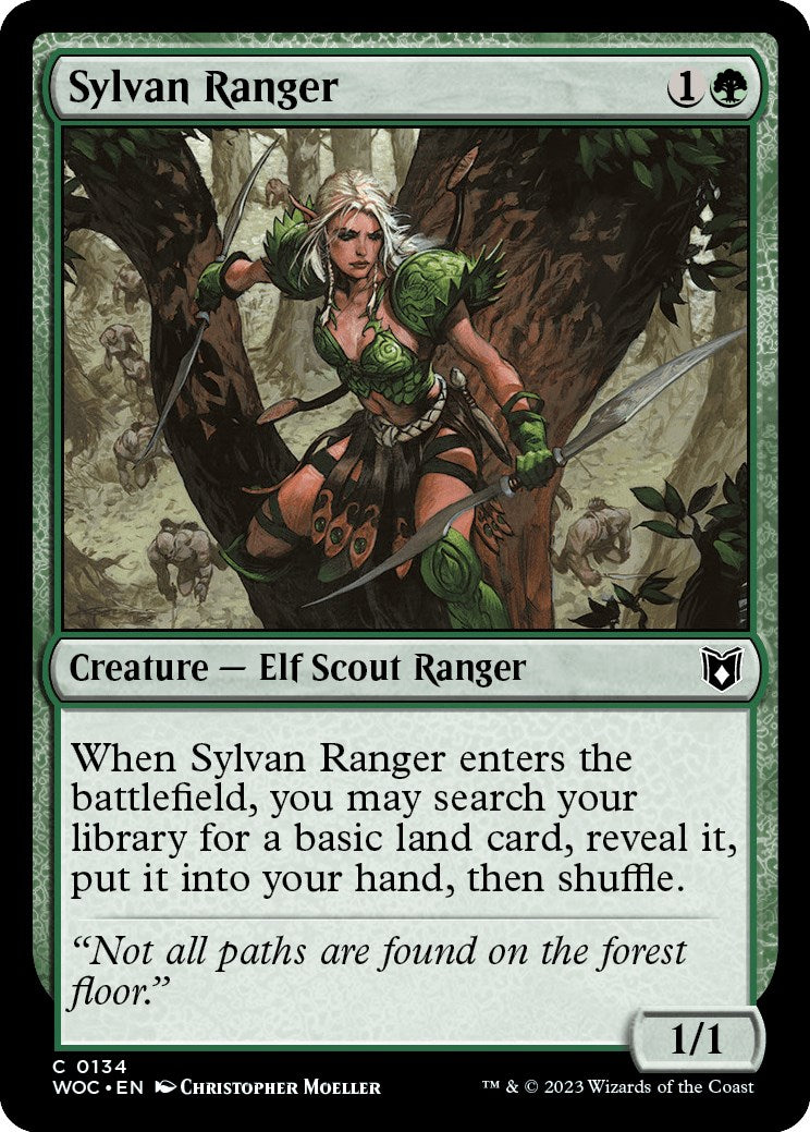 Sylvan Ranger [Wilds of Eldraine Commander] | Anubis Games and Hobby