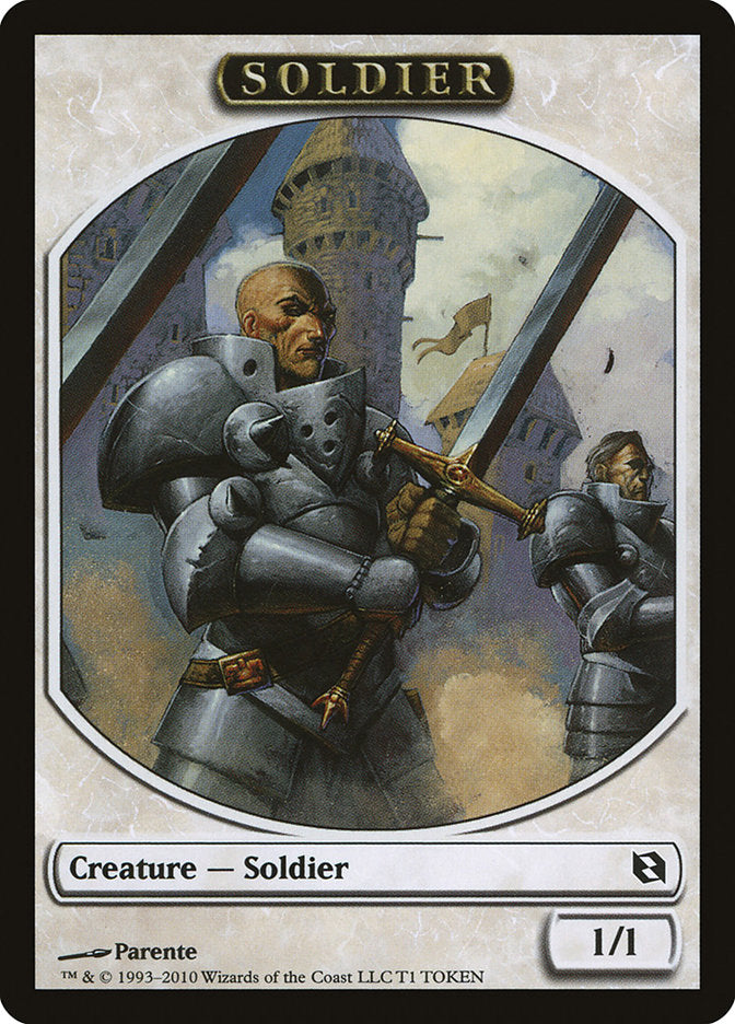 Soldier Token [Duel Decks: Elspeth vs. Tezzeret Tokens] | Anubis Games and Hobby