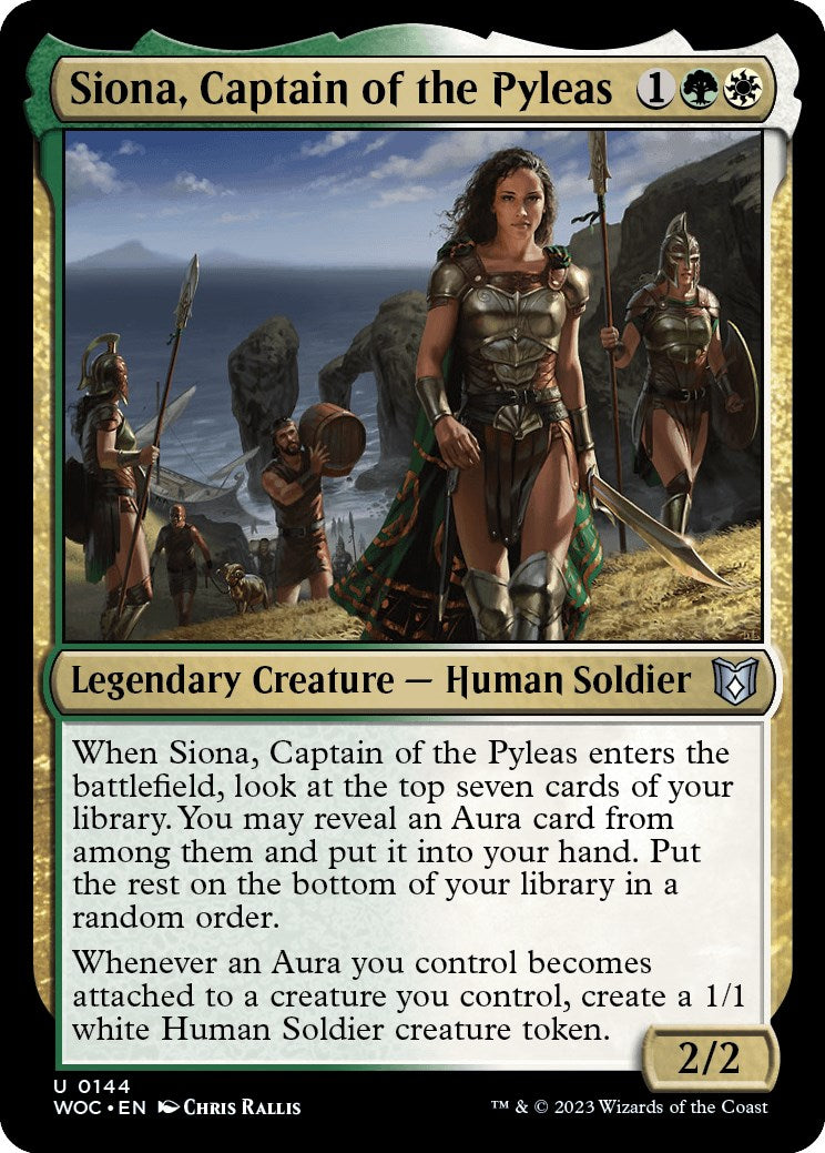 Siona, Captain of the Pyleas [Wilds of Eldraine Commander] | Anubis Games and Hobby