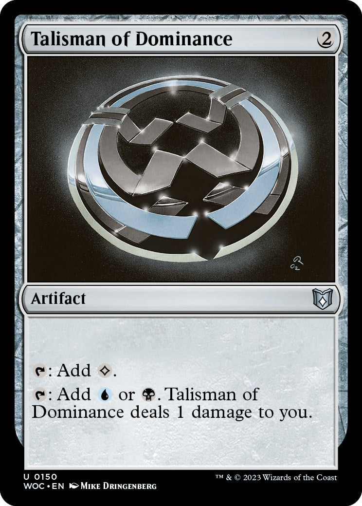 Talisman of Dominance [Wilds of Eldraine Commander] | Anubis Games and Hobby