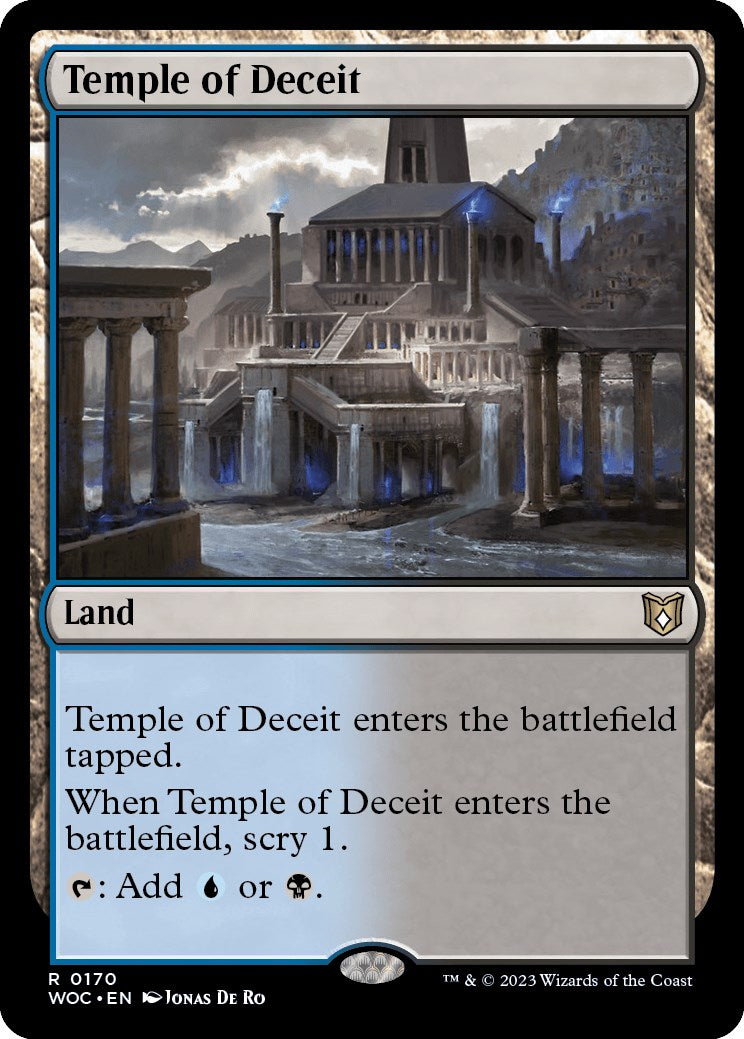 Temple of Deceit [Wilds of Eldraine Commander] | Anubis Games and Hobby