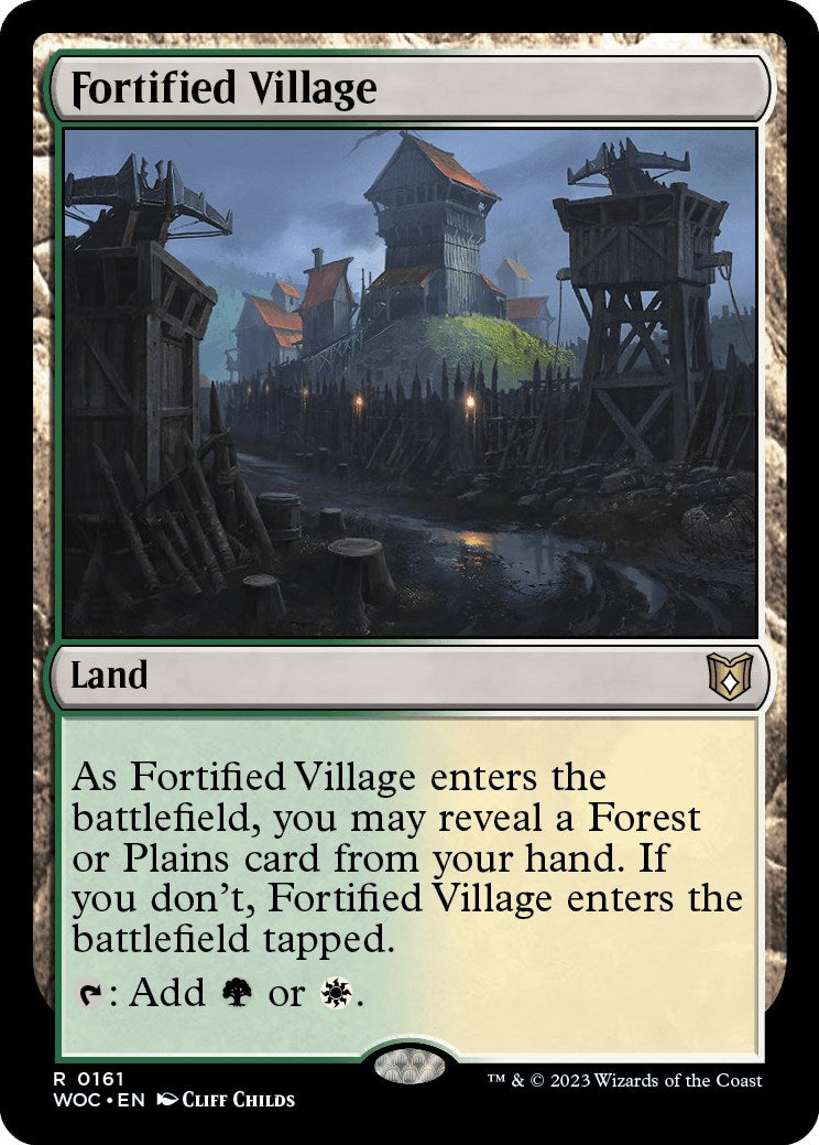 Fortified Village [Wilds of Eldraine Commander] | Anubis Games and Hobby