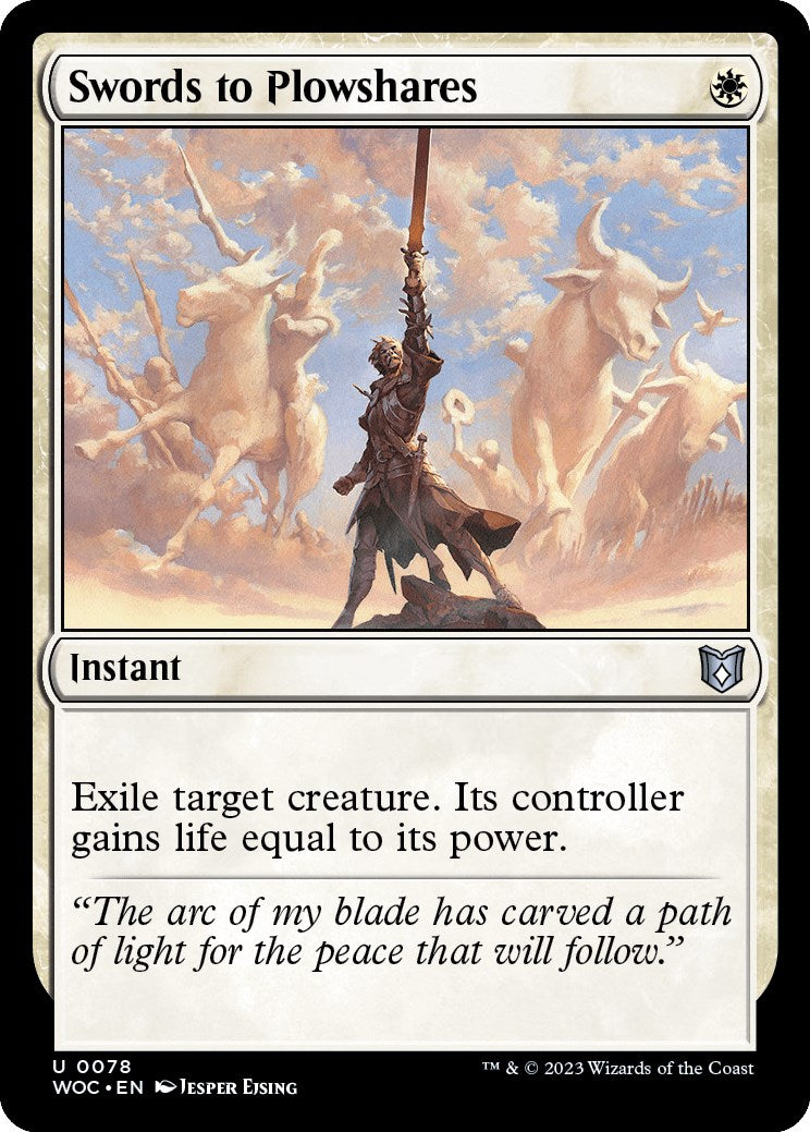 Swords to Plowshares [Wilds of Eldraine Commander] | Anubis Games and Hobby