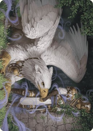 Dutiful Griffin Art Card [Wilds of Eldraine Art Series] | Anubis Games and Hobby