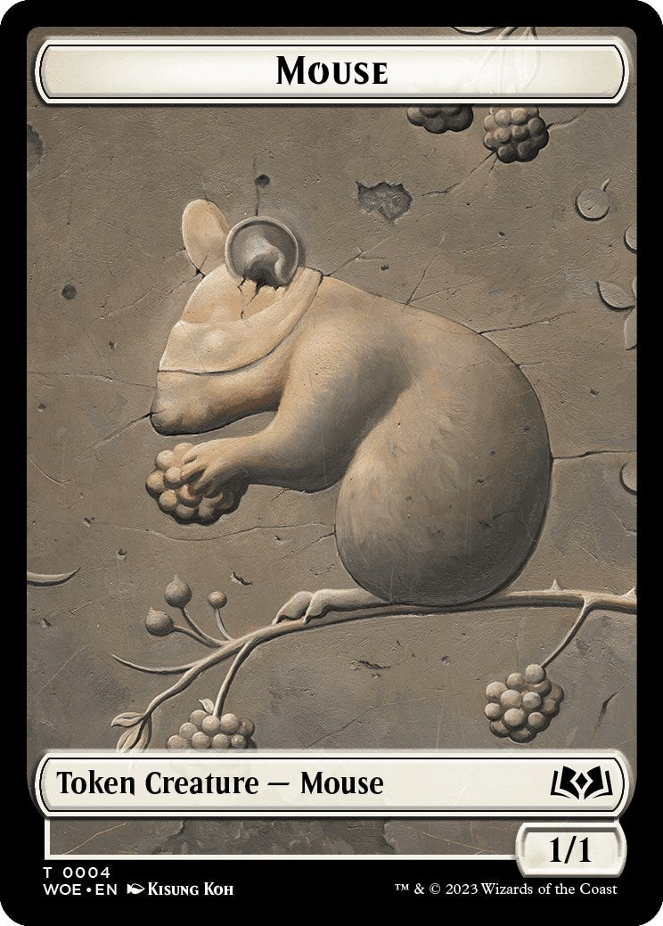 Mouse Token [Wilds of Eldraine Tokens] | Anubis Games and Hobby