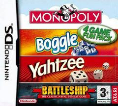 Monopoly & Boggle & Yahtzee & Battleship - PAL Nintendo DS | Anubis Games and Hobby