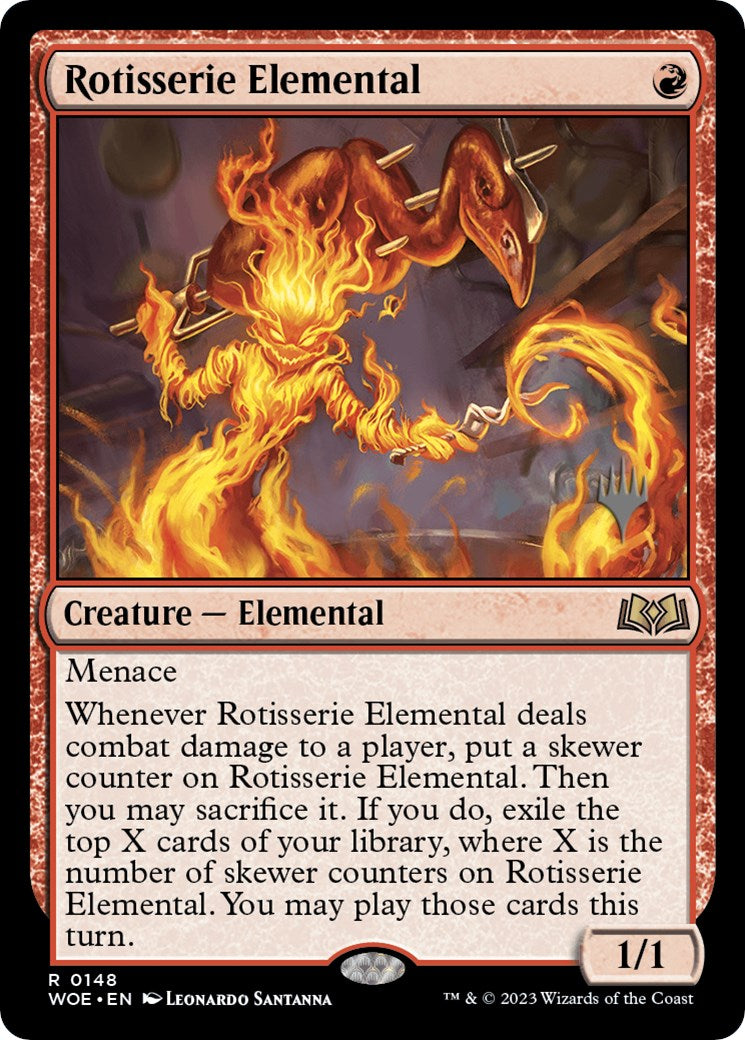 Rotisserie Elemental (Promo Pack) [Wilds of Eldraine Promos] | Anubis Games and Hobby