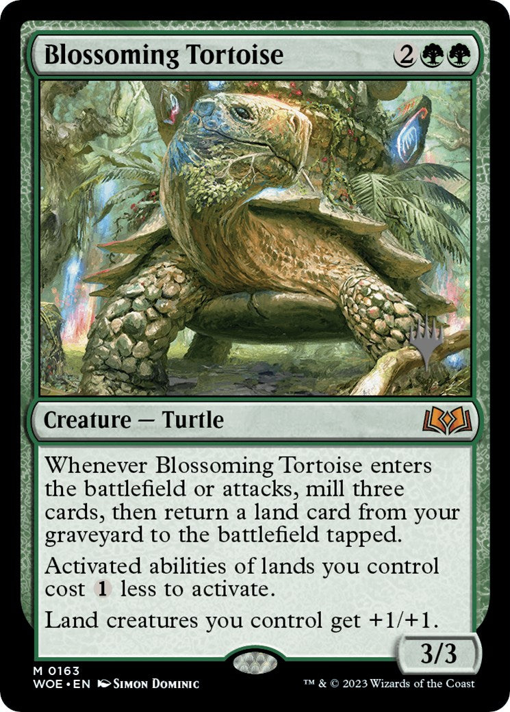 Blossoming Tortoise (Promo Pack) [Wilds of Eldraine Promos] | Anubis Games and Hobby