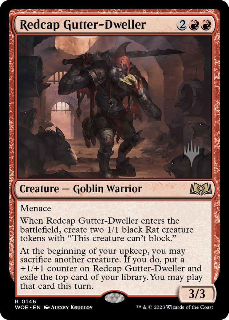 Redcap Gutter-Dweller (Promo Pack) [Wilds of Eldraine Promos] | Anubis Games and Hobby