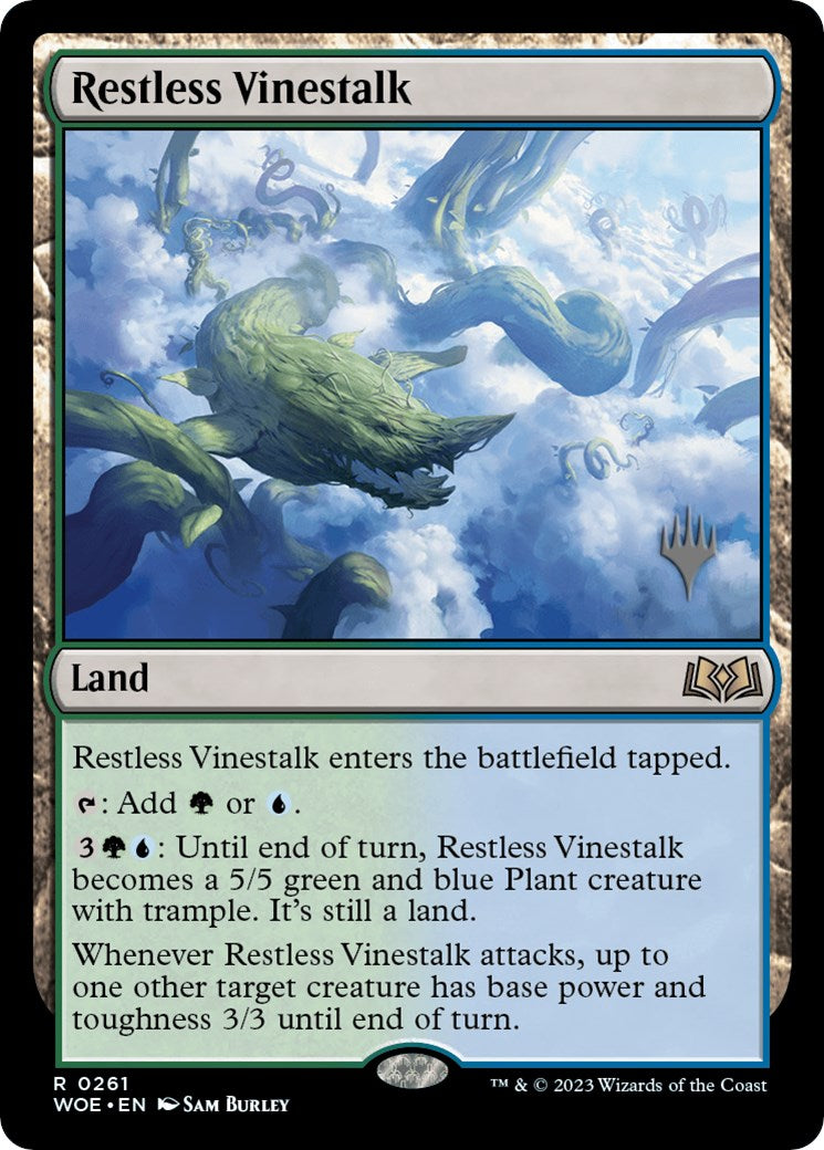 Restless Vinestalk (Promo Pack) [Wilds of Eldraine Promos] | Anubis Games and Hobby