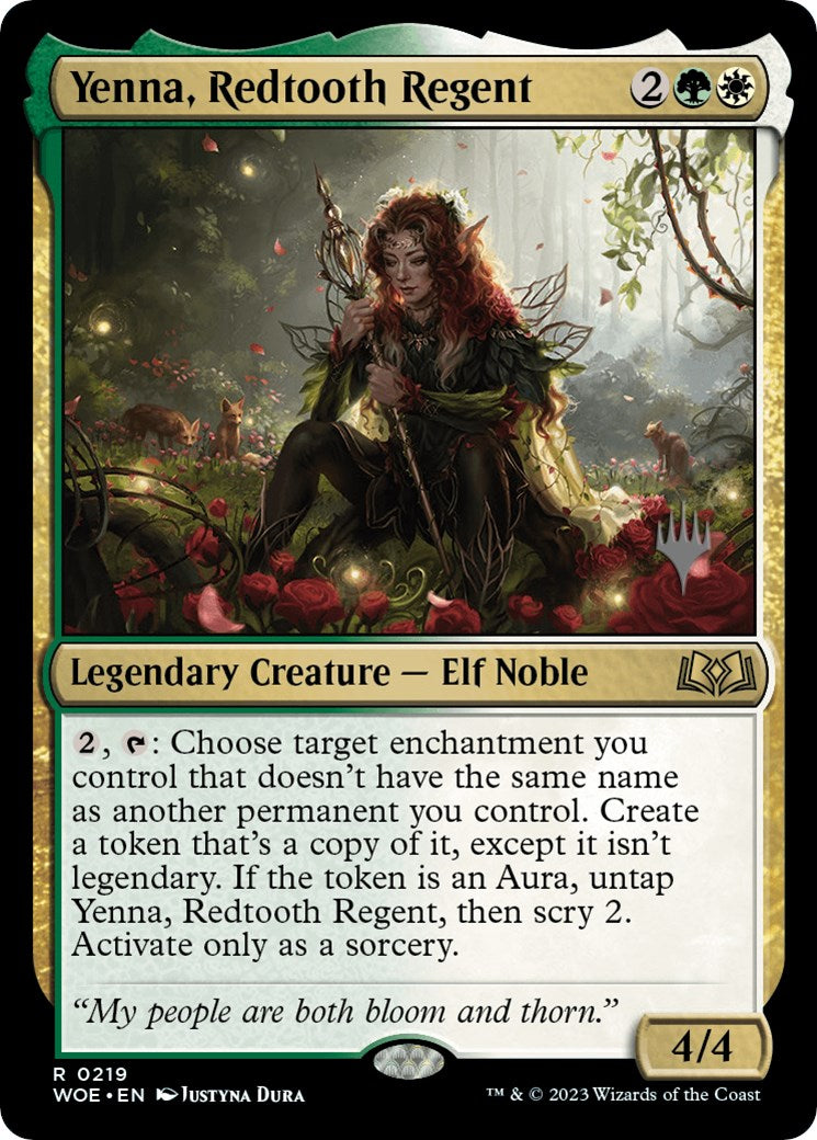 Yenna, Redtooth Regent (Promo Pack) [Wilds of Eldraine Promos] | Anubis Games and Hobby