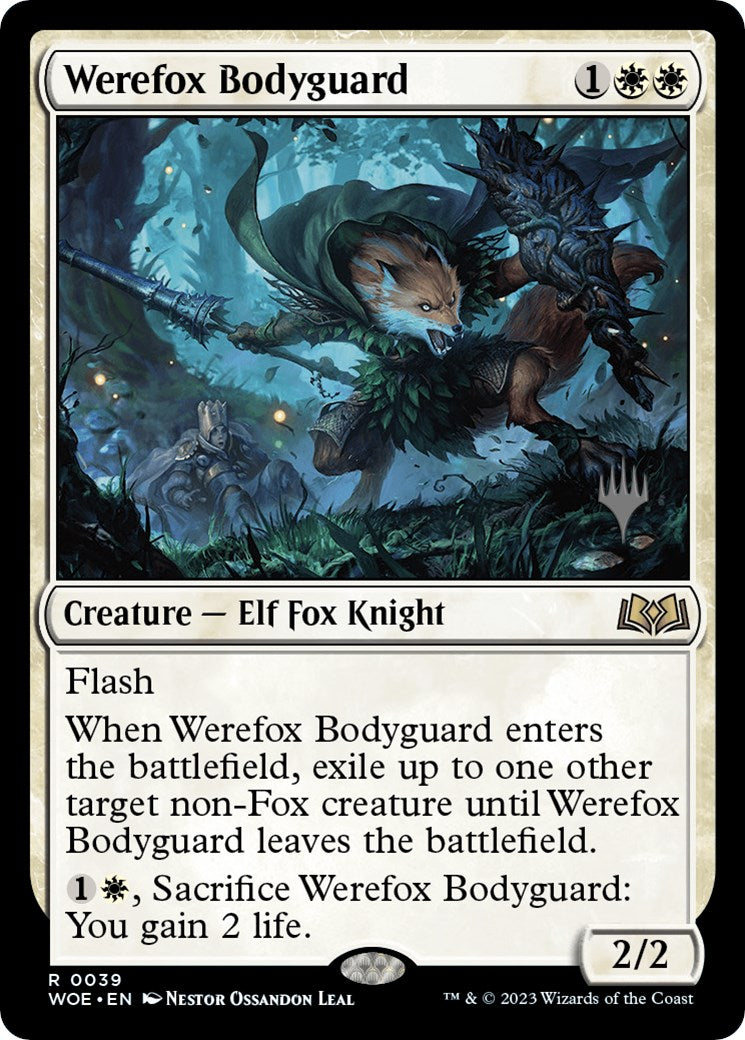 Werefox Bodyguard (Promo Pack) [Wilds of Eldraine Promos] | Anubis Games and Hobby