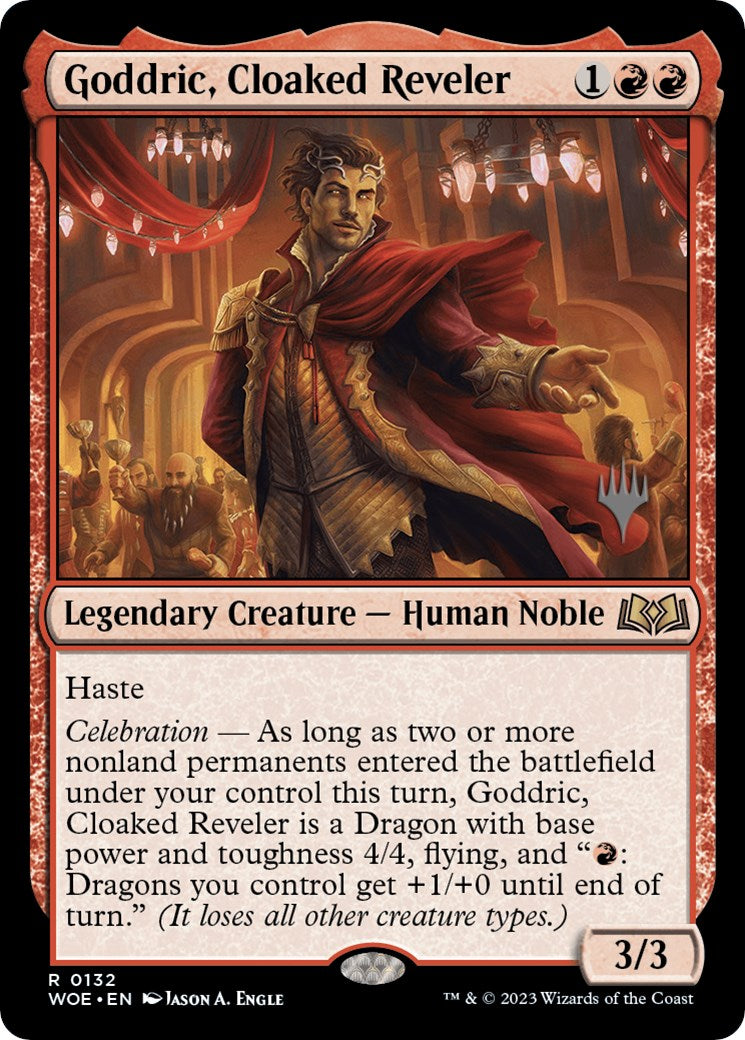 Goddric, Cloaked Reveler (Promo Pack) [Wilds of Eldraine Promos] | Anubis Games and Hobby