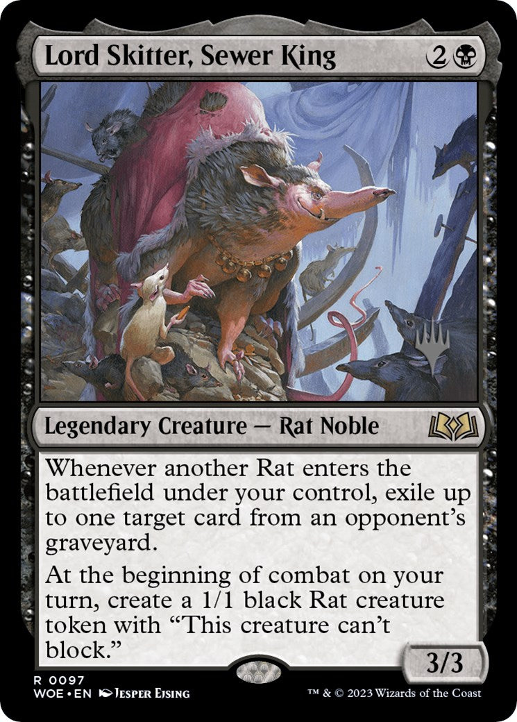 Lord Skitter, Sewer King (Promo Pack) [Wilds of Eldraine Promos] | Anubis Games and Hobby