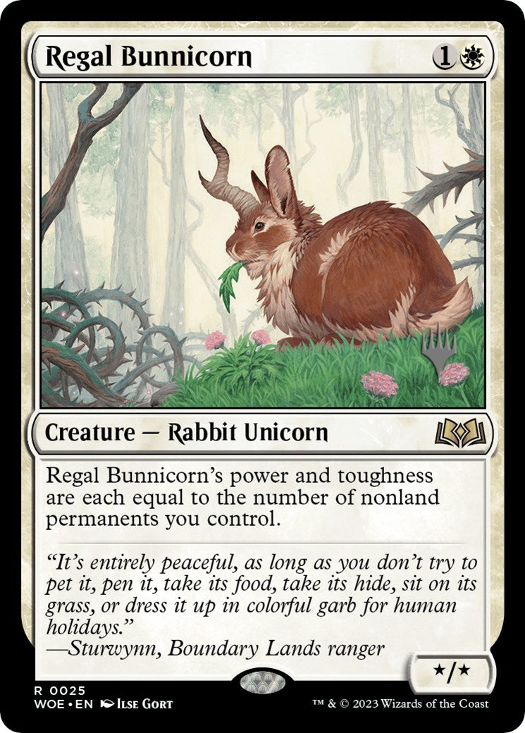 Regal Bunnicorn (Promo Pack) [Wilds of Eldraine Promos] | Anubis Games and Hobby