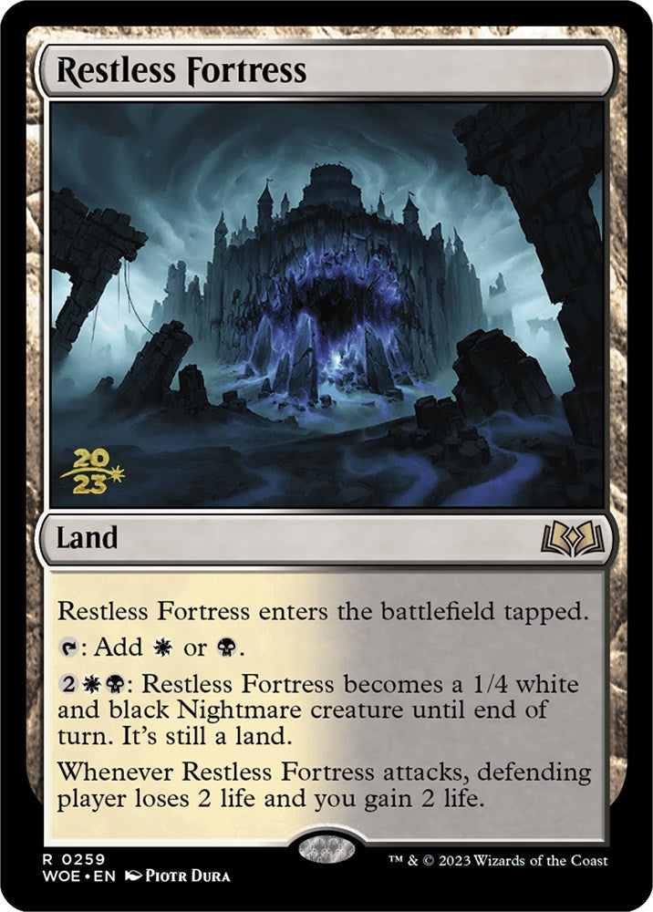 Restless Fortress [Wilds of Eldraine Prerelease Promos] | Anubis Games and Hobby