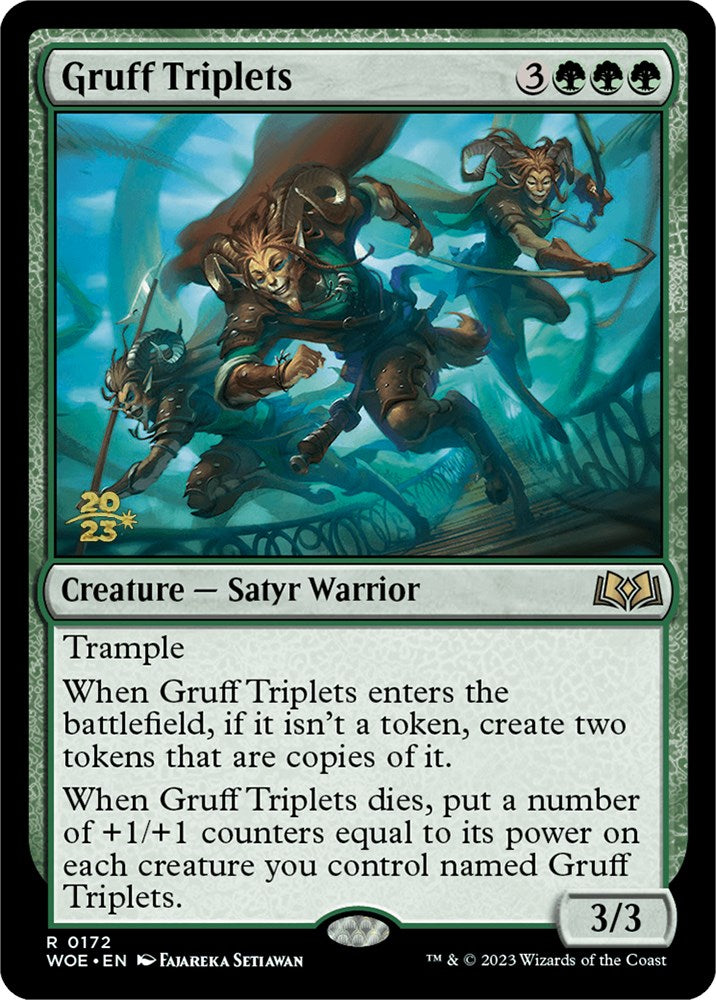 Gruff Triplets [Wilds of Eldraine Prerelease Promos] | Anubis Games and Hobby