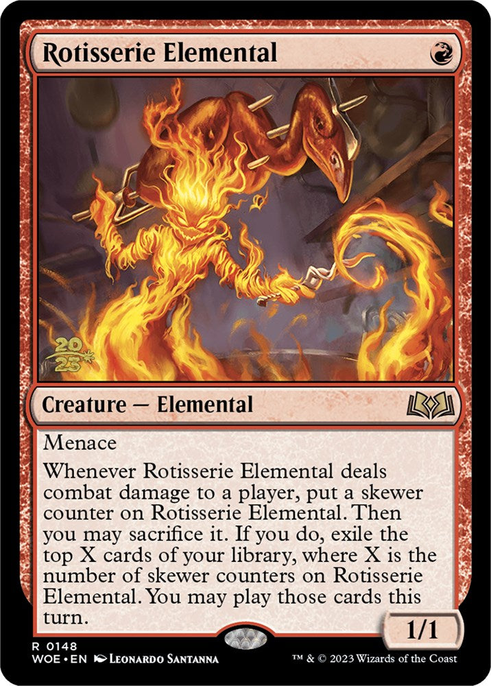 Rotisserie Elemental [Wilds of Eldraine Prerelease Promos] | Anubis Games and Hobby