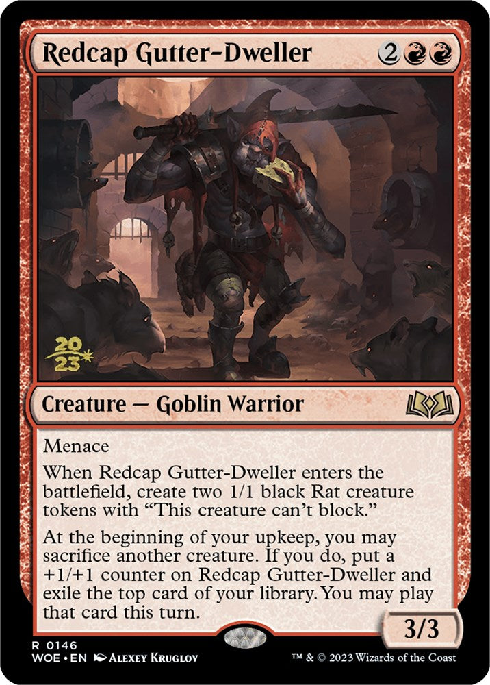 Redcap Gutter-Dweller [Wilds of Eldraine Prerelease Promos] | Anubis Games and Hobby