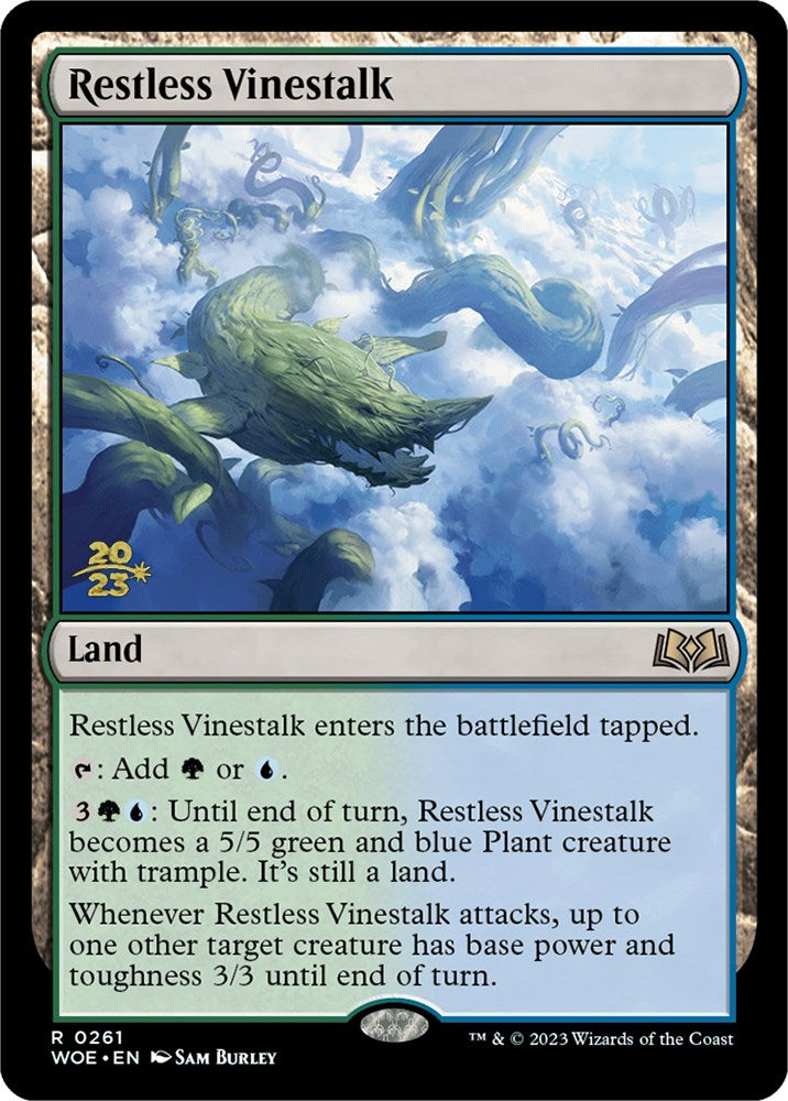 Restless Vinestalk [Wilds of Eldraine Prerelease Promos] | Anubis Games and Hobby
